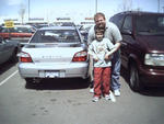 Norm and Dustin and the car we took to lunch.