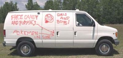 Free Candy and Puppies Van