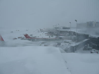 A Snowy Airport!