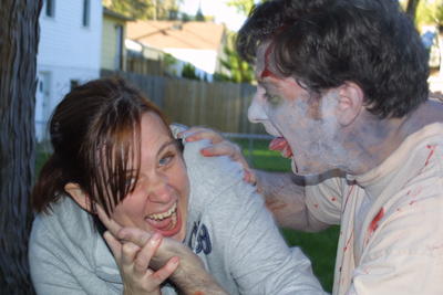 Lisa helped us zombify, which led to her demise.<br />

